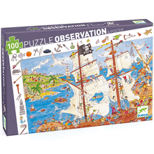 Load image into Gallery viewer, Djeco Observation Puzzle - Pirates - 100pcs