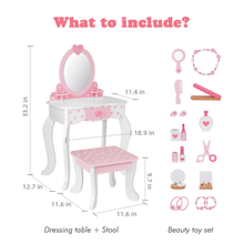 Load image into Gallery viewer, Vanity Table With Accessories- Tooky Toy