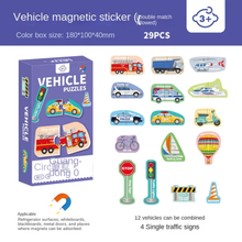 Load image into Gallery viewer, Magnetic Vehicle Puzzles