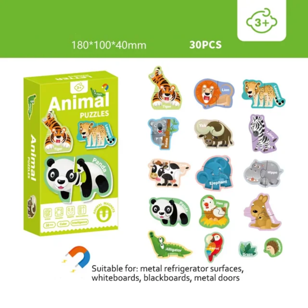 Magnetic Animal Puzzles