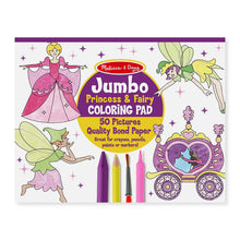 Load image into Gallery viewer, Melissa &amp; Doug Jumbo Coloring Pad - Princess &amp; Fairy