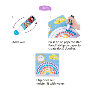 Art 2 In 1 Dot Paint- 12 Color- Tookyland