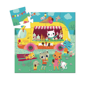 Djeco Silhouette Puzzle - Ice Cream Truck