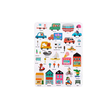 Load image into Gallery viewer, Art Silicone Sticker Book - Busy City - Tookyland
