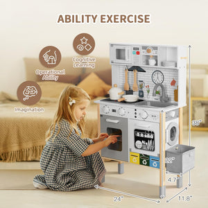 Versatile White Kitchen - Tooky Toy