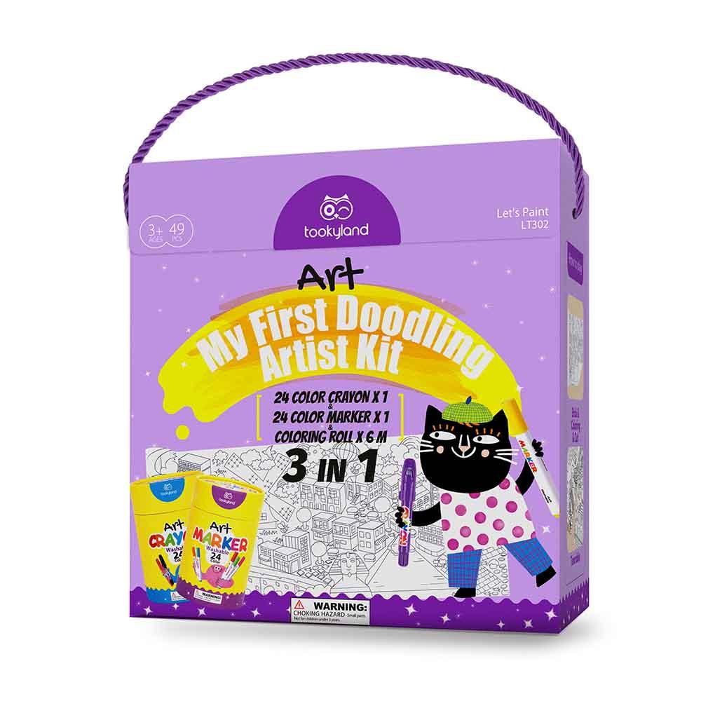 My First 3 In 1 Doodling Artist Kit - Tookyland