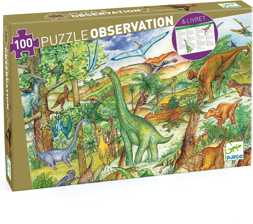 Djeco Observation Puzzle - Dinosaur - 100 pc