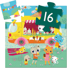 Load image into Gallery viewer, Djeco Silhouette Puzzle - Ice Cream Truck