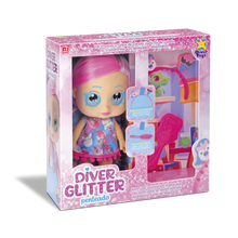 Load image into Gallery viewer, My Little Glitter Penteados Doll- Diver Toys