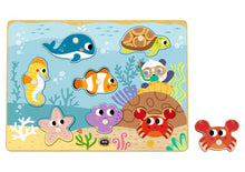 Load image into Gallery viewer, Marine Peg Puzzle - HiPando