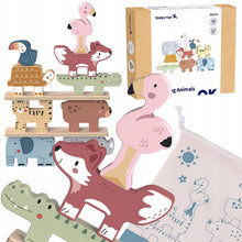 Load image into Gallery viewer, Wooden Stacking Animals - TookyToy