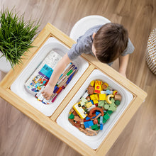 Load image into Gallery viewer, Wooden Multi-Activity Table with Sensory Bins - TookyToy