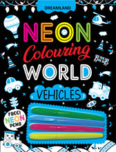 Load image into Gallery viewer, Neon Colouring Vehicles