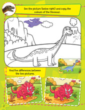 Load image into Gallery viewer, Dinosaur Sticker and Activity Book