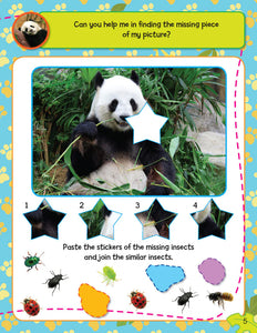 Wild Animal Sticker and Activity Book