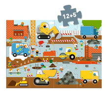 Load image into Gallery viewer, Construction Site Giant Puzzle - Djeco - 17 PC