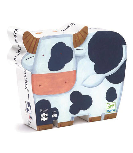 Djeco Sillouette Puzzle - The Cows on the Farm - 24pcs