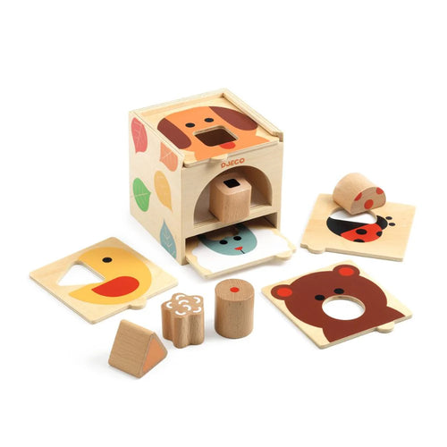 Djeco Box Basic - Fun Wooden Toy