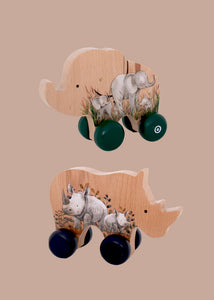 Grow Baby - Elephant Push Toy