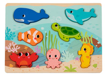 Load image into Gallery viewer, Stackable Chunky Sea Life Puzzle - hi Pando