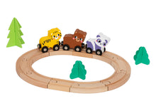 Load image into Gallery viewer, Animal Themed Wooden Train Set - hi Pando