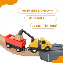 Load image into Gallery viewer, Construction Yard Train Set - Tooky Toy
