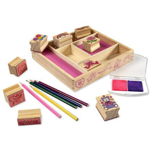 Load image into Gallery viewer, Wooden Friendship Stamp Set- Melissa &amp; Doug