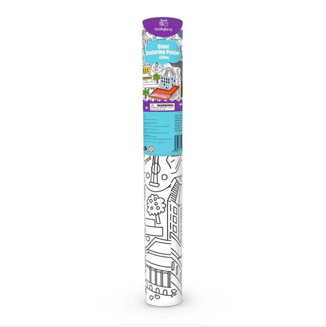 Giant Colouring Poster - Cities Around the World - Tookyland
