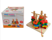 Load image into Gallery viewer, Wooden Shape Stacker