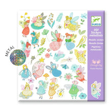 Load image into Gallery viewer, Metallic Sparkly Fairies Stickers 160Pc- Djeco