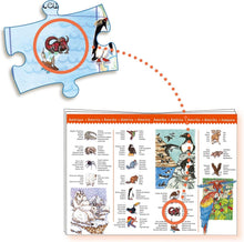Load image into Gallery viewer, Djeco World Animals Observation Puzzle 100Pc