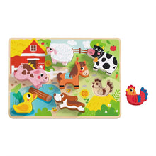 Load image into Gallery viewer, Wooden Chunky Puzzle- Farm- Tooky Toy