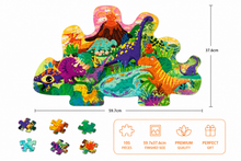 Load image into Gallery viewer, Dinosaur Valley Floor Puzzle- 105PC -