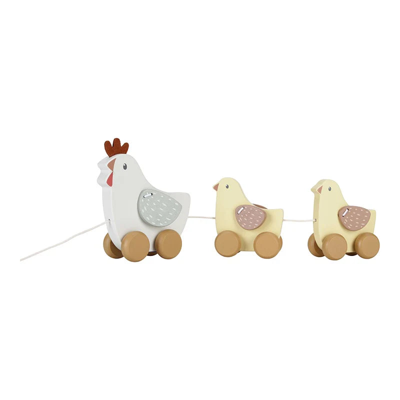 Pull Along Chickens Little Farm - Little Dutch