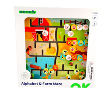Load image into Gallery viewer, Alphabet / Farm Magnetic Maze - Tooky Toy