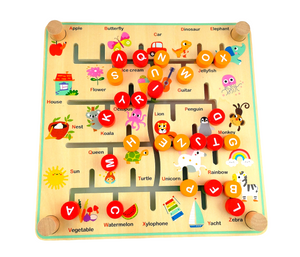 Alphabet / Farm Magnetic Maze - Tooky Toy