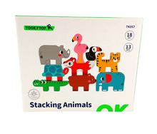 Load image into Gallery viewer, Wooden Stacking Animals - Tooky Toy