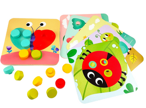 Big Pattern Pegs - Tooky Toy