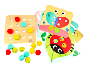 Big Pattern Pegs - Tooky Toy