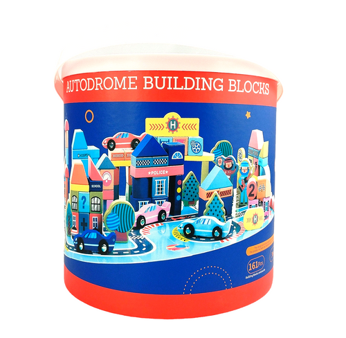 161 Pc Building Blocks And Puzzle - Hakko Toys
