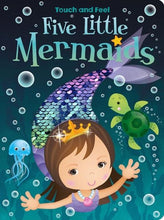 Load image into Gallery viewer, Touch and Feel Silicone Board Book - Five Little Mermaids