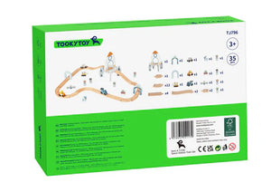 Tooky Toy - Wooden Space Train Set