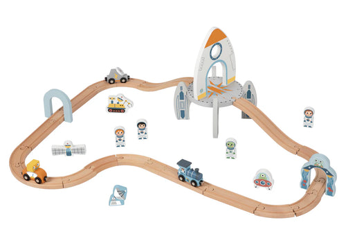 Tooky Toy - Wooden Space Train Set