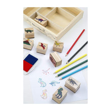 Load image into Gallery viewer, Melissa &amp; Doug Dinosaur Wooden Stamp Set