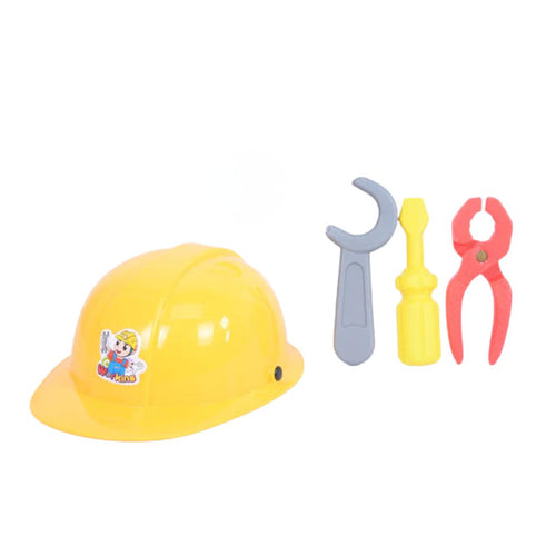Construction Helmet and Tools