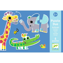 Load image into Gallery viewer, Djeco Duo Puzzle - Articulo Animals
