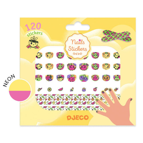 Djeco Boost Nail Stickers - Neon