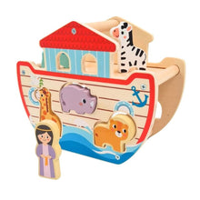 Load image into Gallery viewer, Wooden Noah's Ark- Hi Pando