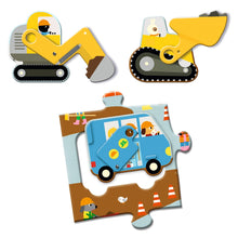 Load image into Gallery viewer, Construction Site Giant Puzzle - Djeco - 17 PC