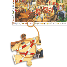 Load image into Gallery viewer, Djeco Observation Puzzle - Horse-riding